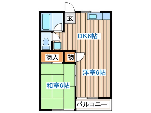 コーポミヤマの物件間取画像